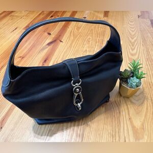 Dooney & Bourke Samba Logo Lock Sac Black Leather Shoulder Bag